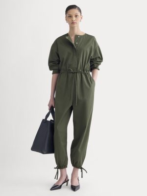 The Utility Drawstring Jumpsuit | Dark Forest