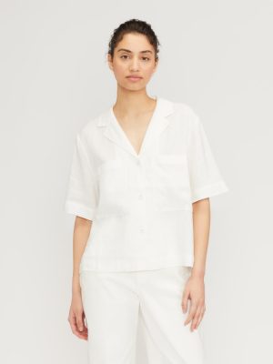 The Linen Workwear Shirt | White