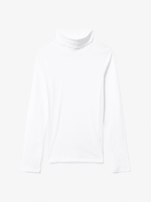 The Organic Cotton Turtleneck | White
