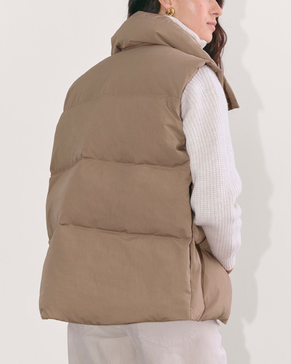 The Puffer Vest | Taupe Grey - Image 6