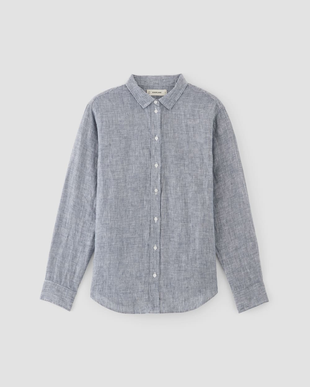 The Must-Have Shirt in Linen | White / Blue - Image 2