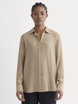 The Must-Have Shirt in Washable Silk | Burnt Sugar