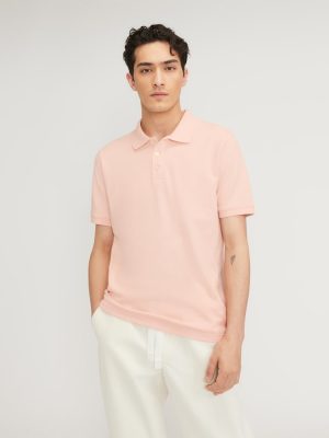 The Pique Polo | Petal Pink