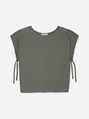 The Drawstring Tunic | Pewter Green