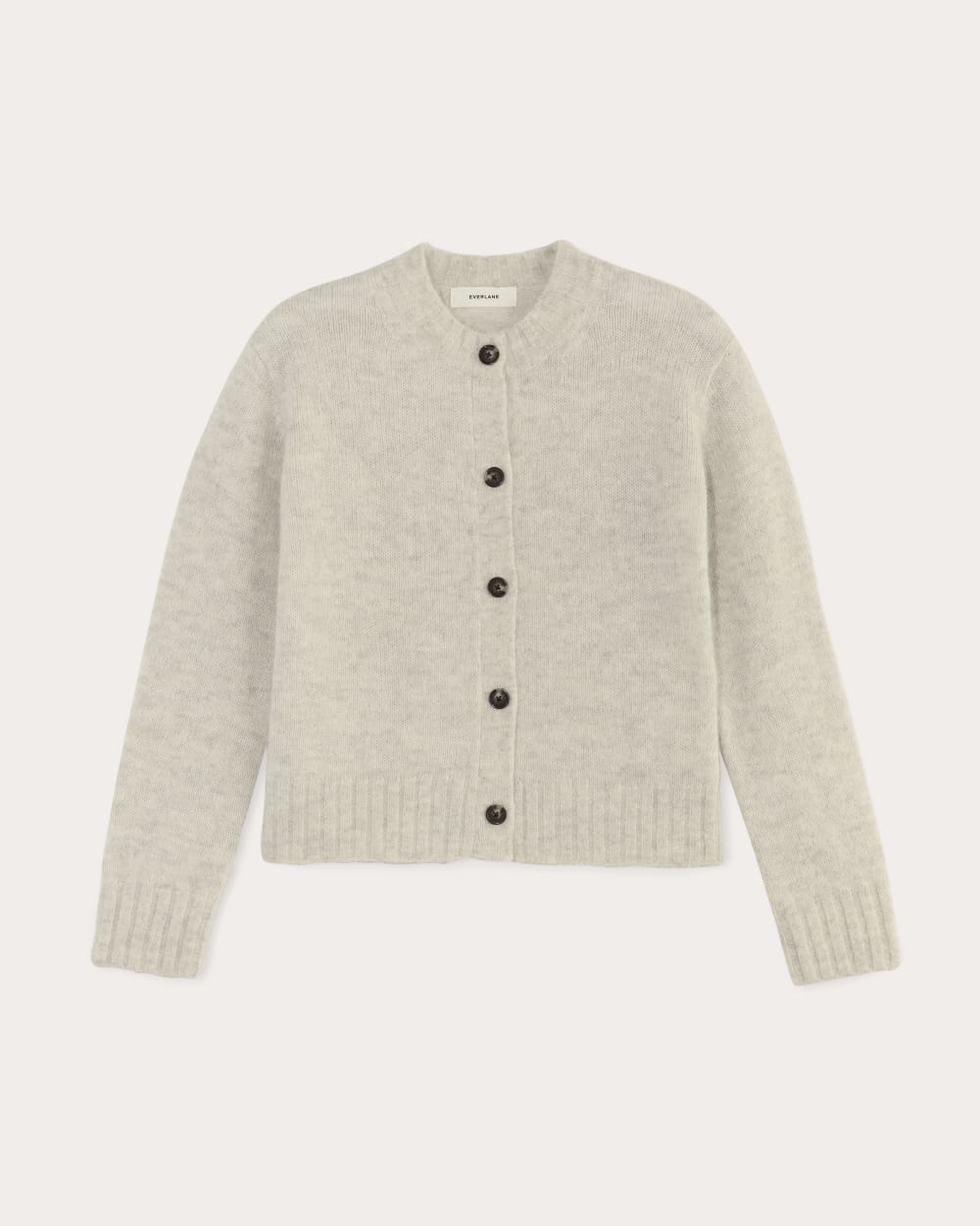 The Crew Cardigan in Alpaca | Almond - Image 2