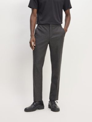 The Wool Flannel Pant | Heather Charcoal
