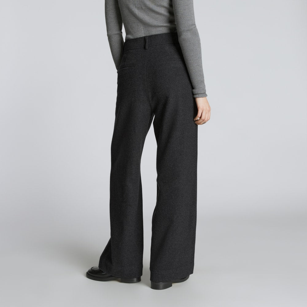The ReWool® Way-High Drape Pant | Heathered Charcoal - Image 3