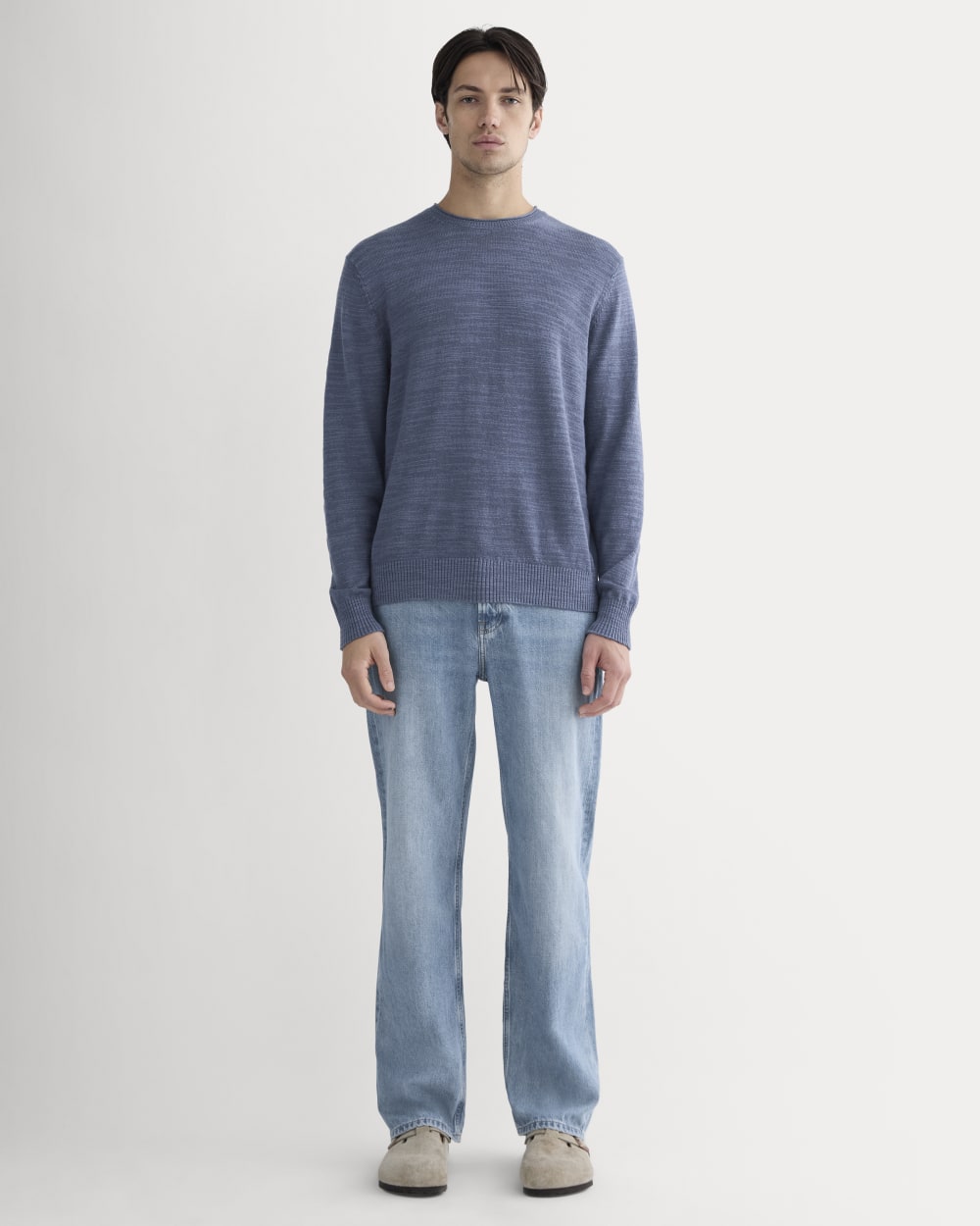 The Cotton Linen Pullover | Indigo - Image 3