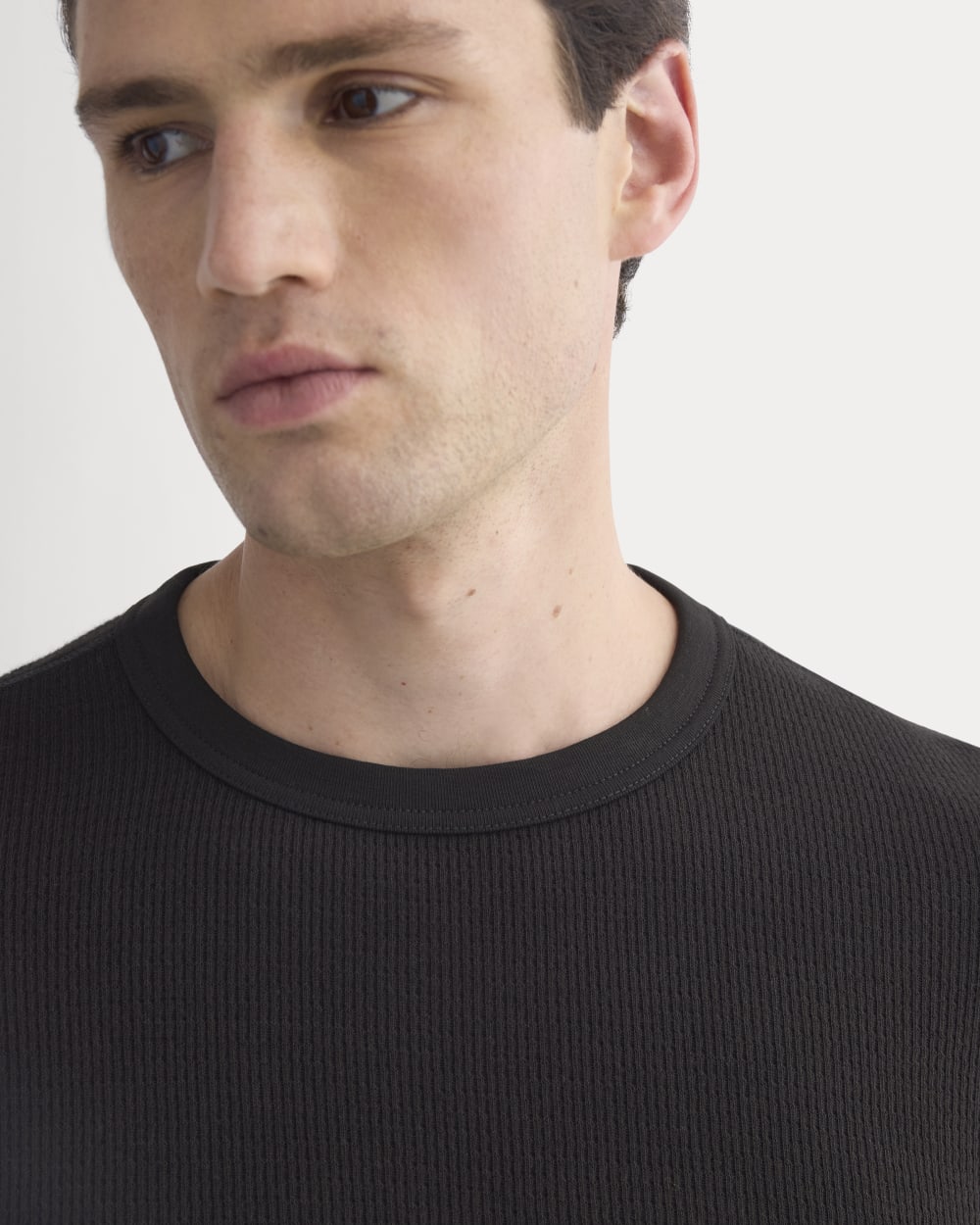 Thermal Crew in Cozy Waffle | Black - Image 4