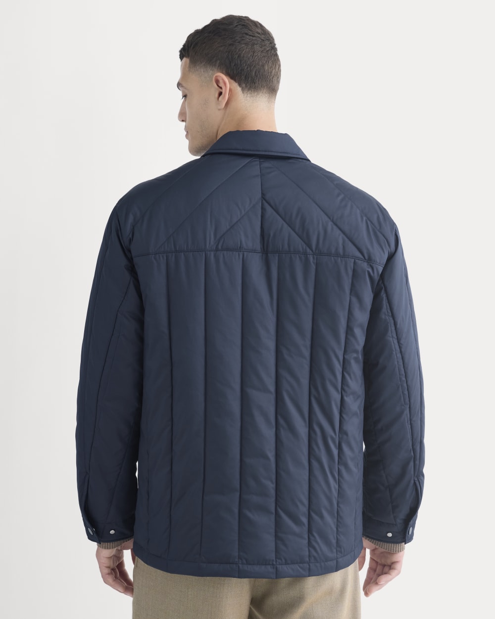ReNew Vertical-Quilted Jacket | Navy - Image 6