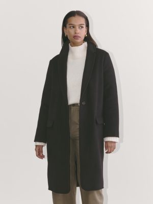 The Topcoat in Wool | Black