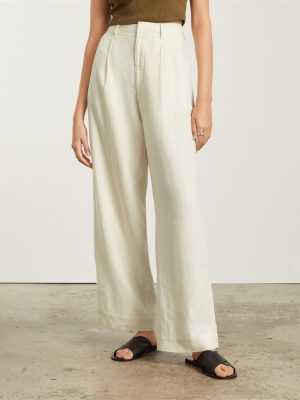 The Linen Way-High? Drape Pant  | Canvas