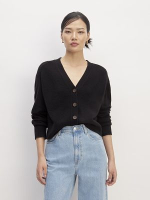 The Cashmere Cardigan | Black