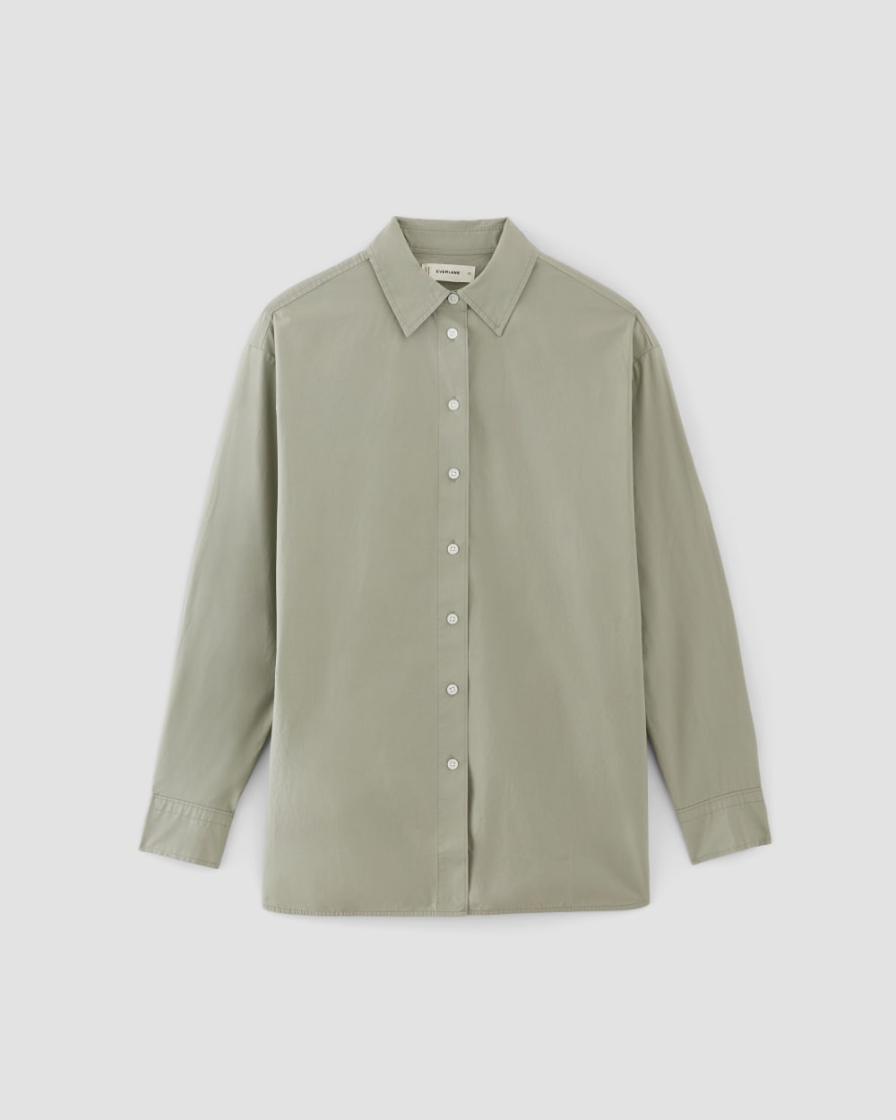 The Supima® Cotton Boyfriend Shirt | Sage Green - Image 2