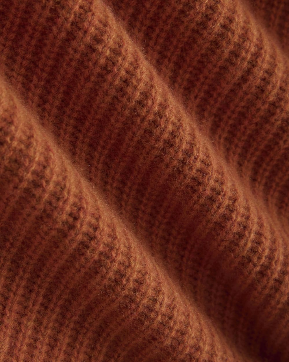 The Half-Zip Sweater in Luxe Merino | Rust Heather - Image 6