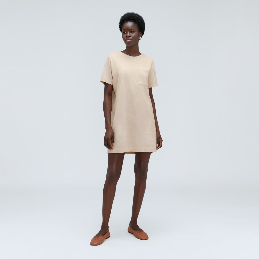 The Organic Cotton Weekend Tee Dress | Brazilian Sand - Image 2