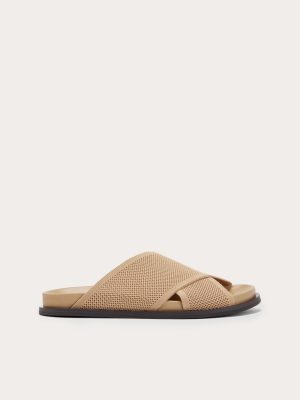 The ReKnit Form Crossover Sandal | Caramel