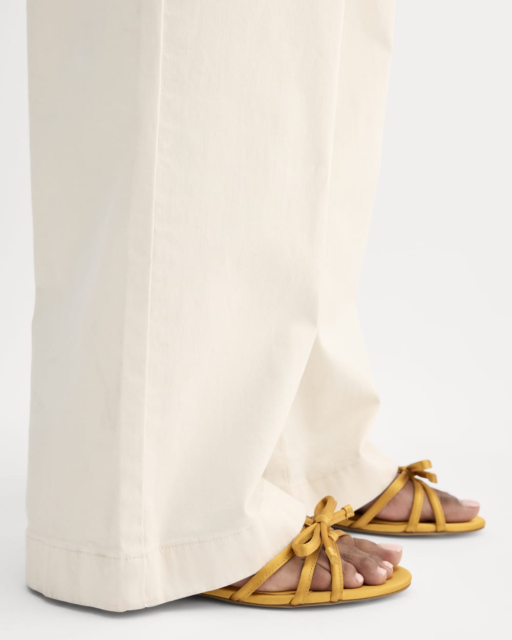 The Bow Sandal | Golden Sun Satin - Image 4