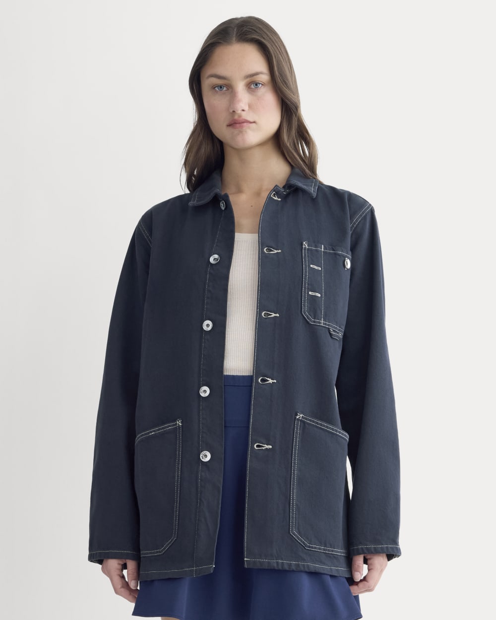 The Denim Chore Jacket | Garment-Dyed Navy