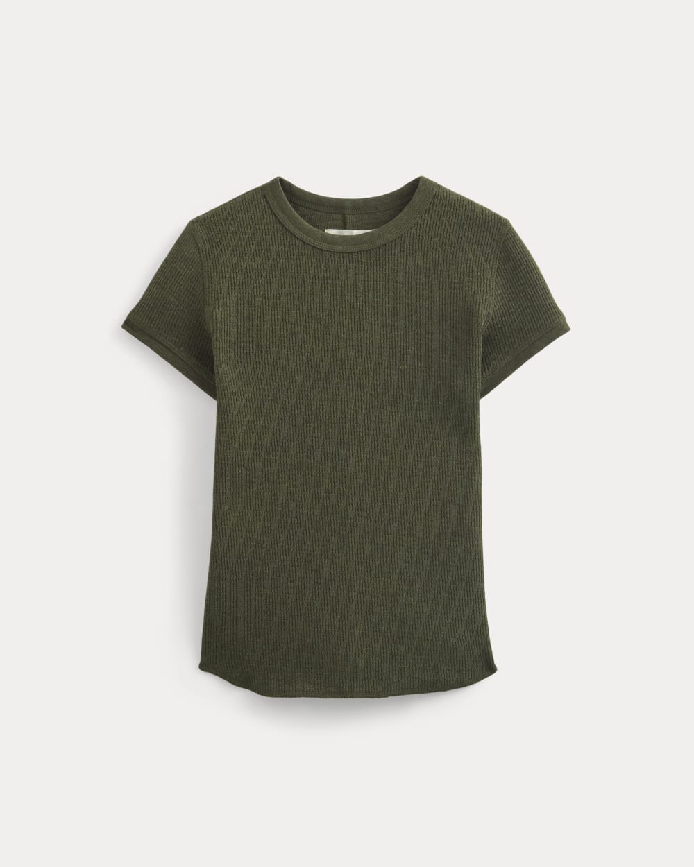 Shrunken Tee in Cozy Waffle | Heather Beech - Image 2