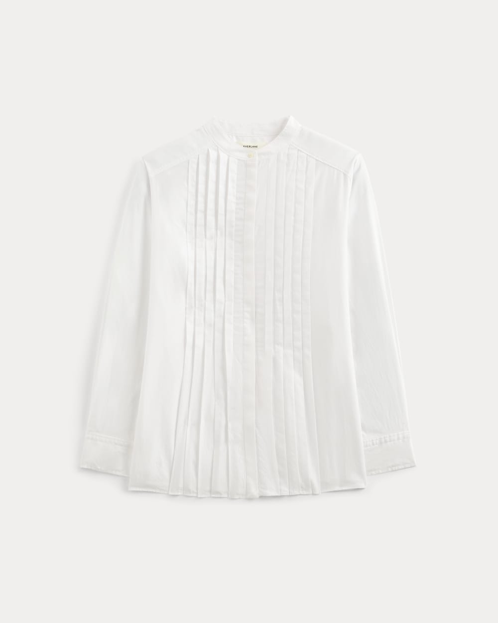 The Pleated Shirt in Silky Cotton | White - Image 2