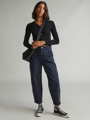 The Utility Barrel Pant |  Navy  | Regular
