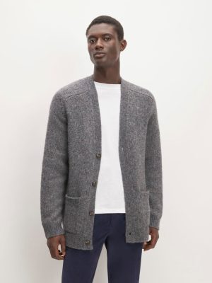 The Cloud Relaxed Cardigan | Heathered Dark Charcoal