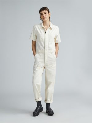 The Supersoft Jean Coverall | Seeded Ecru