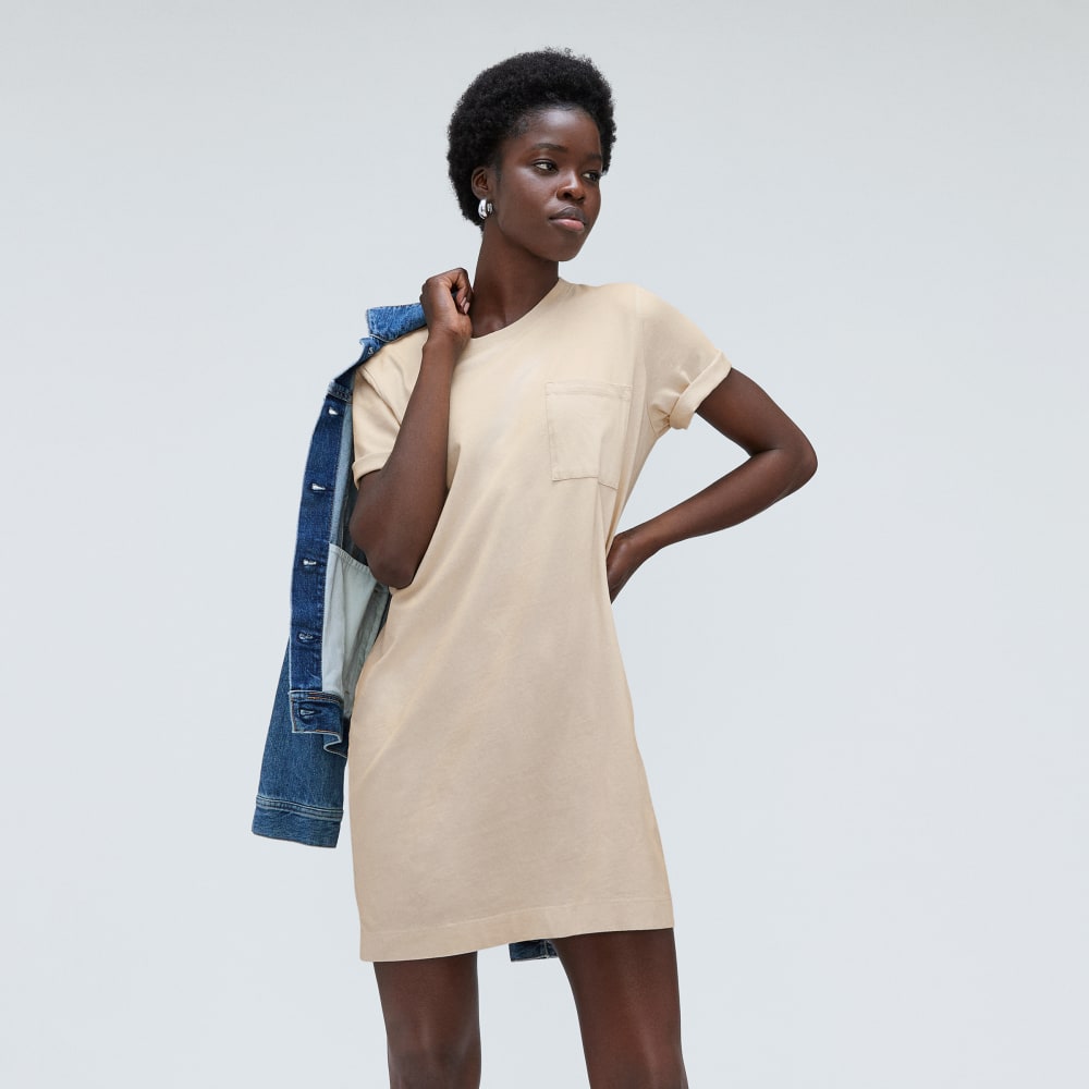 The Organic Cotton Weekend Tee Dress | Brazilian Sand - Image 5