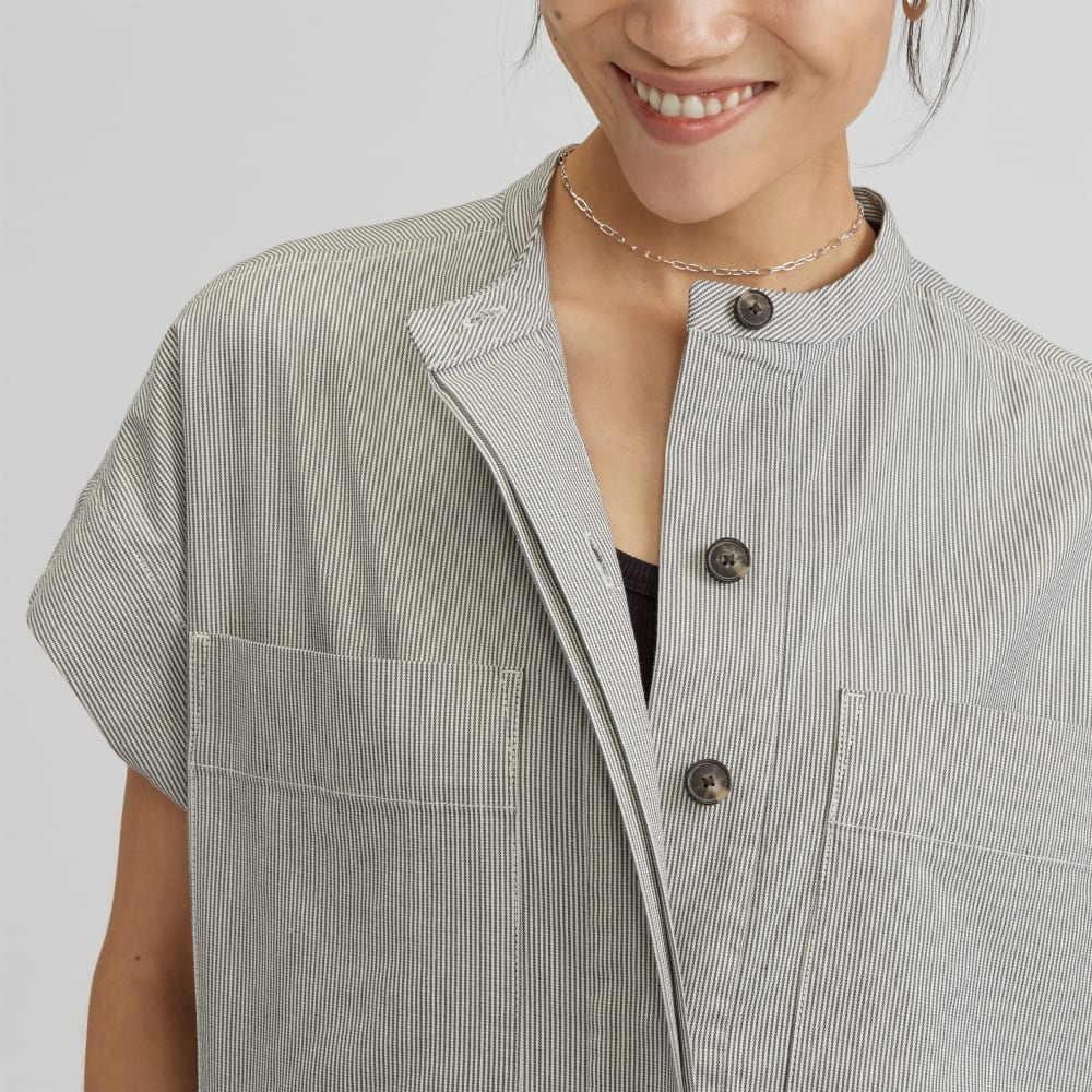 The Easy Workwear Jumpsuit | Canvas Tan / Navy - Image 3