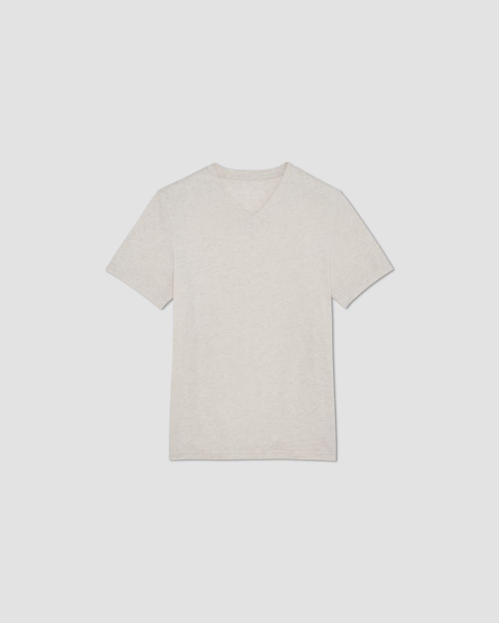 The Essential Organic V-Neck Tee | Heathered Oat - Image 2