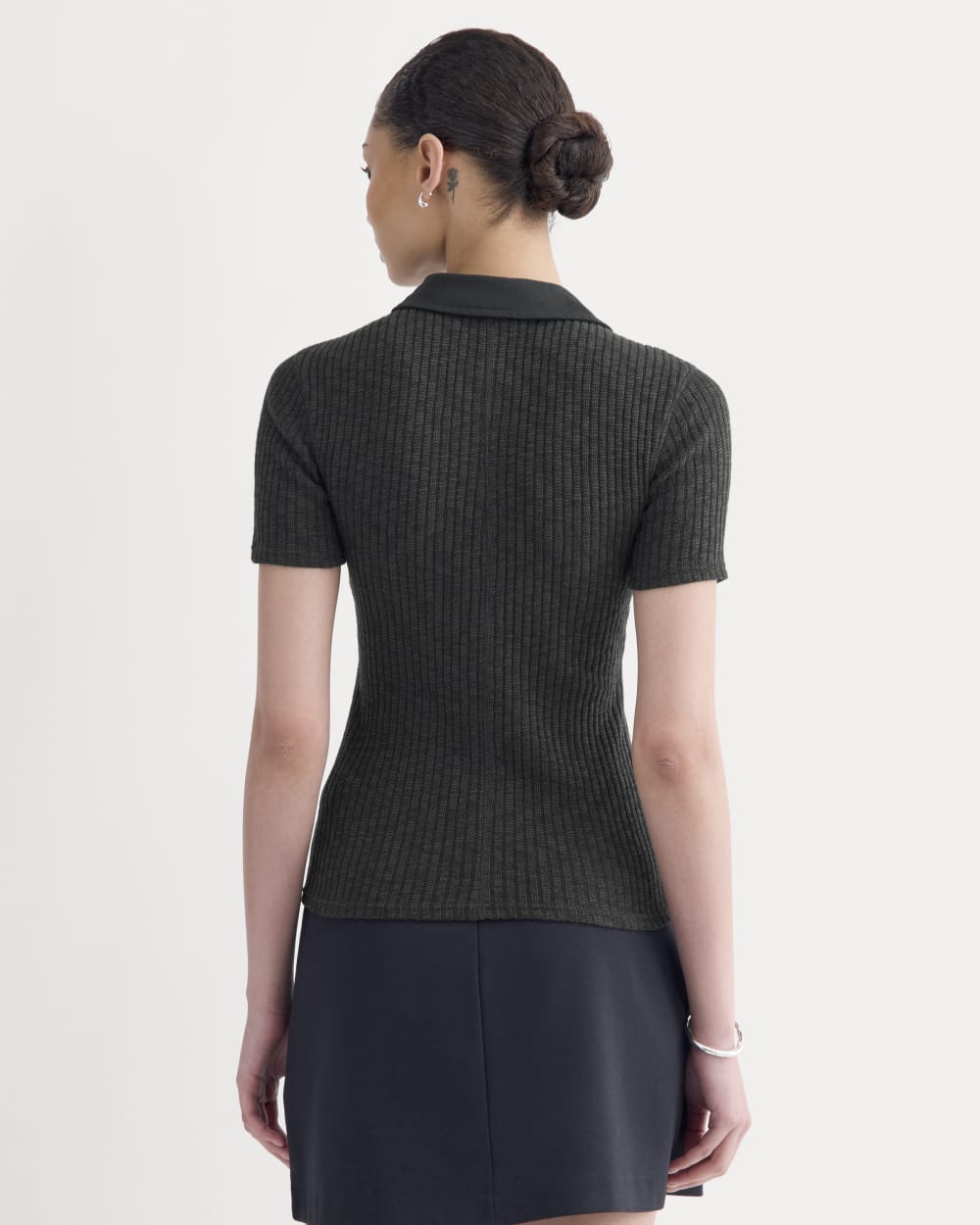 The Cozy Rib Polo | Black - Image 4