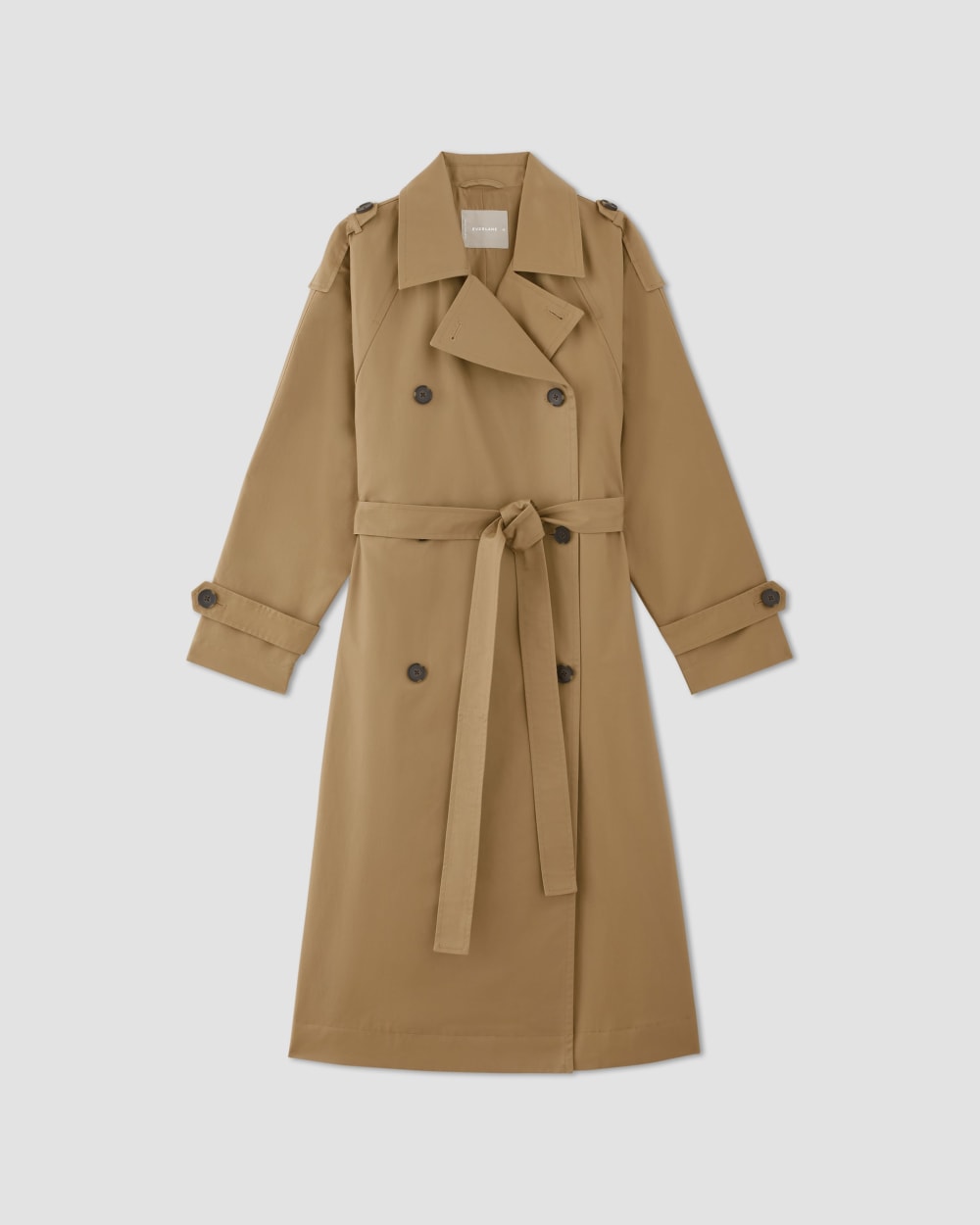 The Cotton Long Trench Coat | Toasted Coconut - Image 2