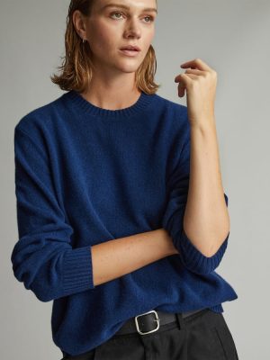 The Everyone Cashmere Crew | Bright Navy