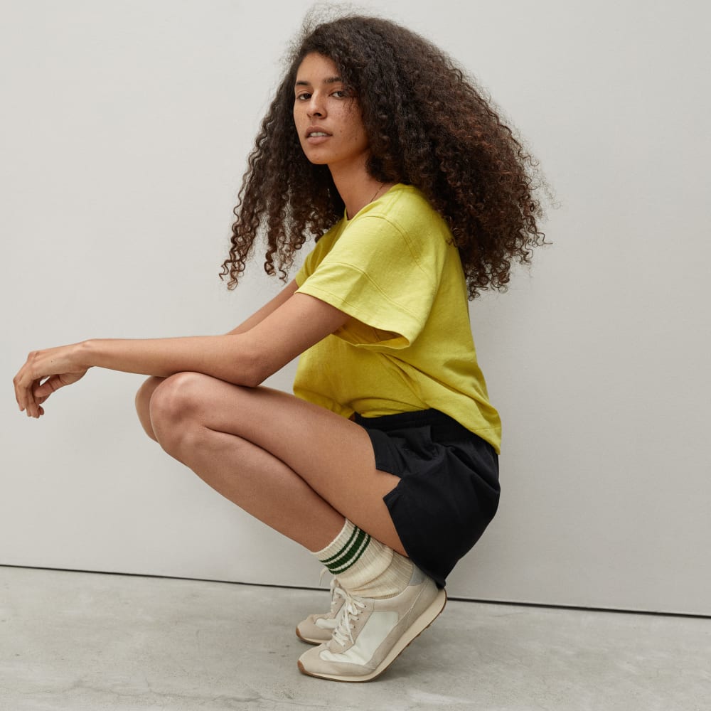 The Retro Jersey Short | Black - Image 5