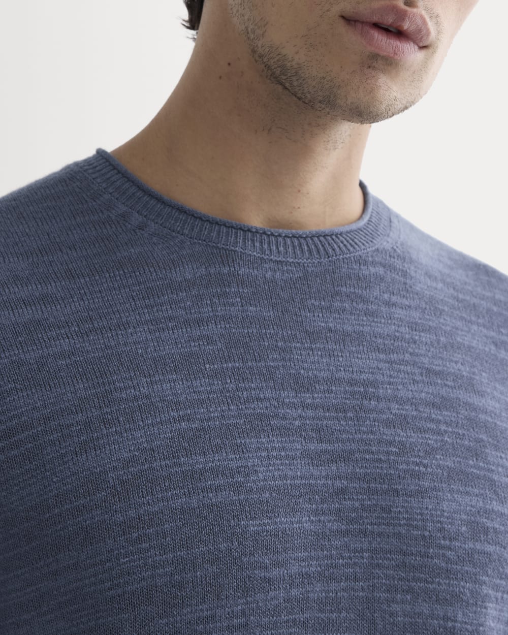 The Cotton Linen Pullover | Indigo - Image 4