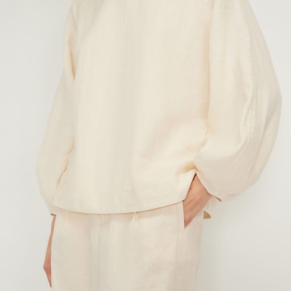 The Linen Long-Sleeve Top | Canvas - Image 5