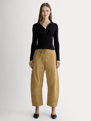 The Easy Barrel Pant | Oak Brown