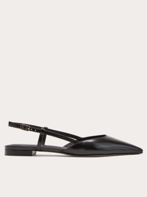 The Studio Slingback Flat | Black