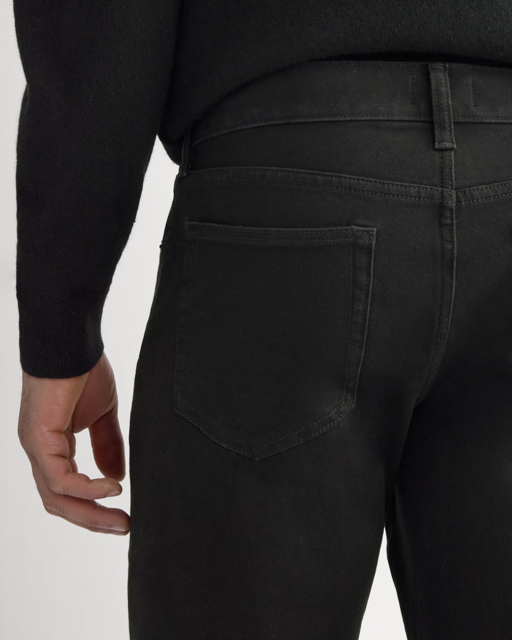 Straight-Leg Stretch Jean | Black - Image 4