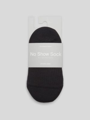 The Organic Cotton No-Show Sock 3-Pack | Black