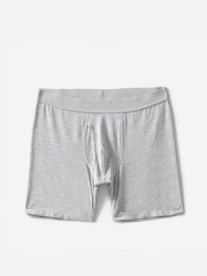 The Supima® Longer Boxer Brief | Uniform |  Heathered Grey