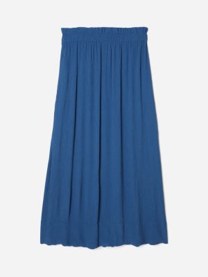The Naia??Ripple Skirt | Deep Blue