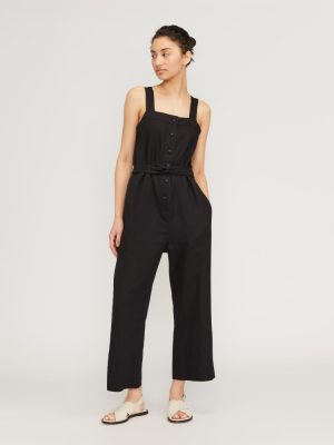 The Linen Jumpsuit | Black