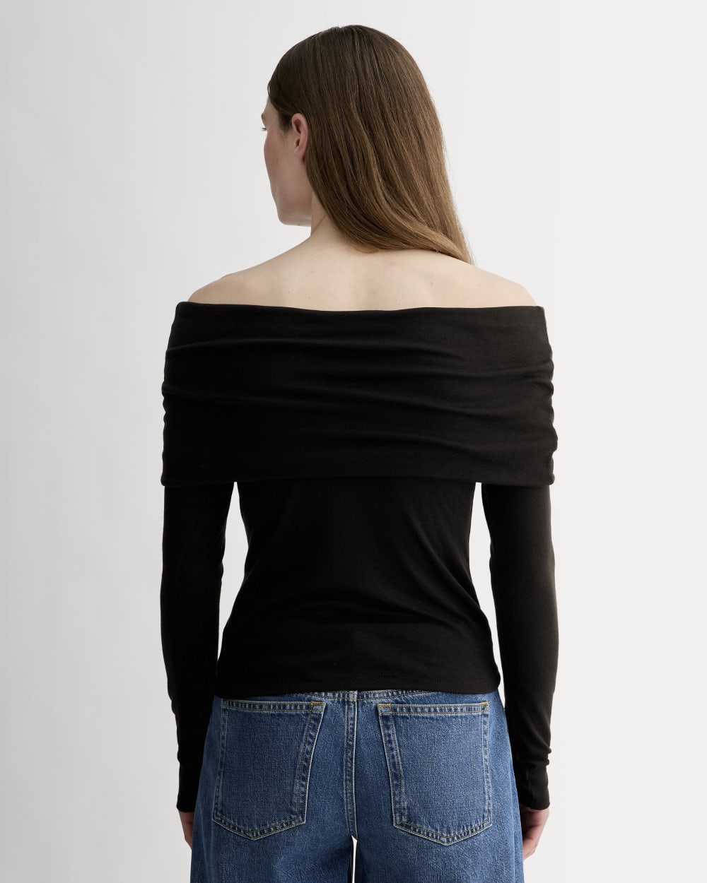 The Off-the-Shoulder Top in Butterluxe | Black - Image 5