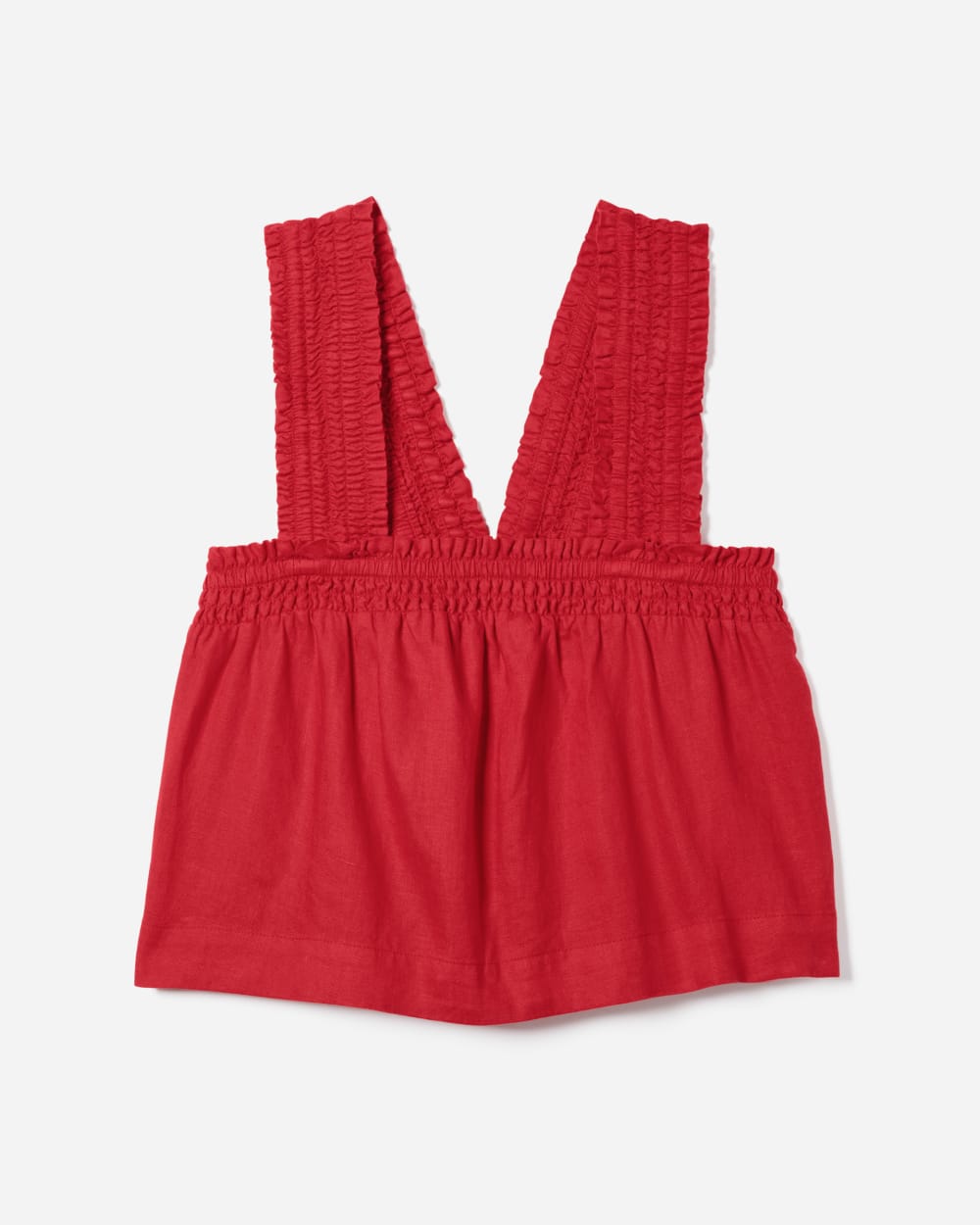 The Smocked Linen Cami | Goji Berry - Image 5