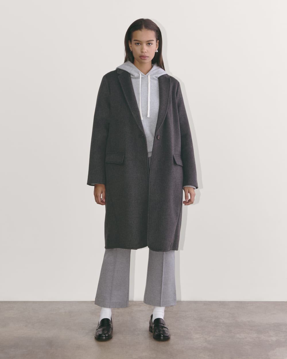 The Topcoat in Wool | Dark Charcoal Melange - Image 8