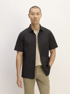 The Supima? Short-Sleeve Poplin Shirt | Black