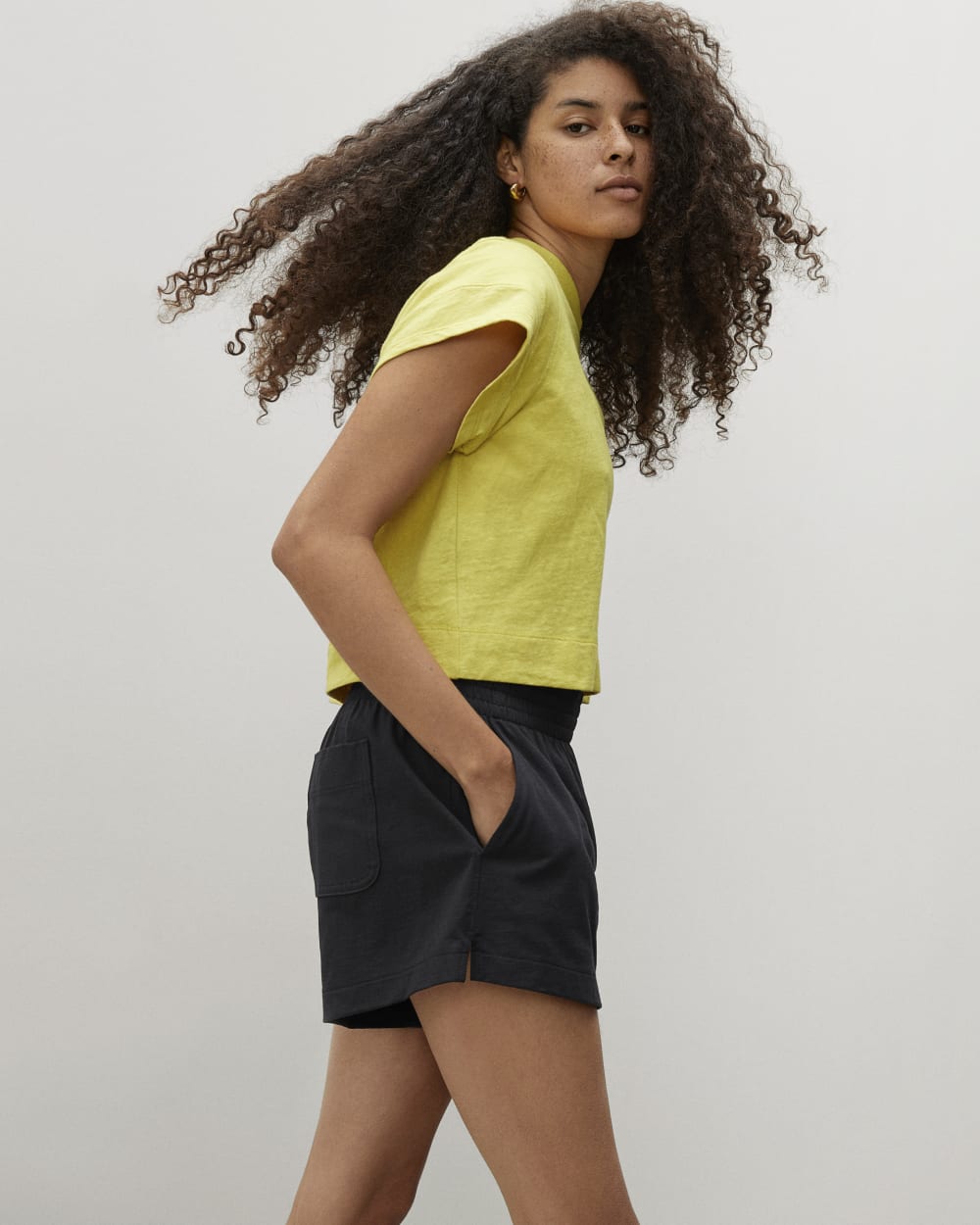 The Retro Jersey Short | Black - Image 3