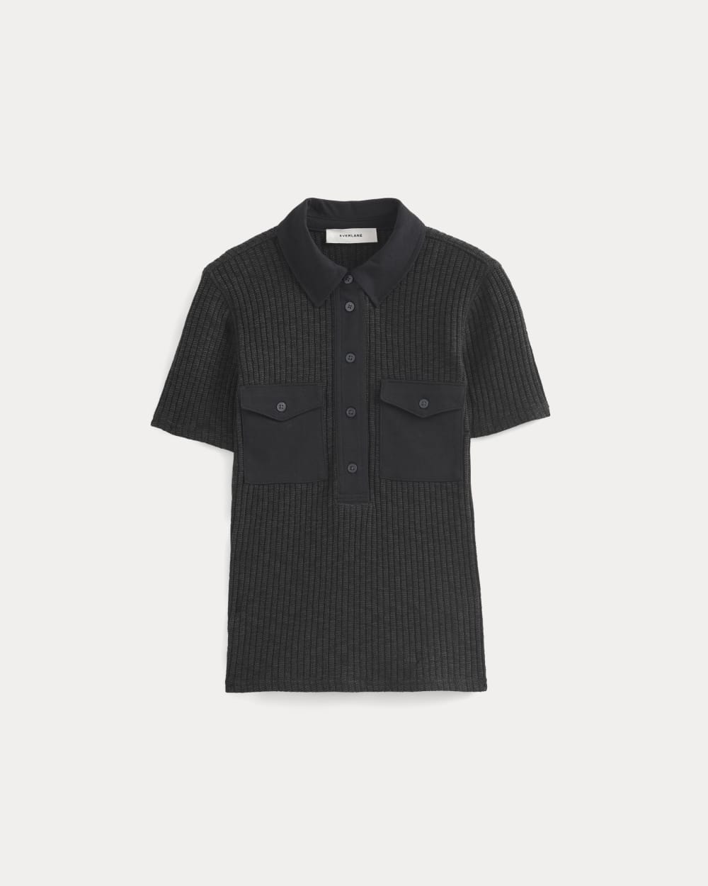 The Cozy Rib Polo | Black - Image 2